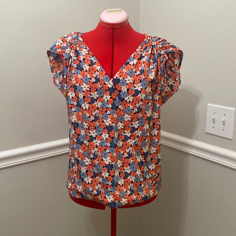 Michael Kors multi floral blouse.  Size Medium.